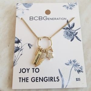 BCBGENERATION Gold Tone Charm Necklace